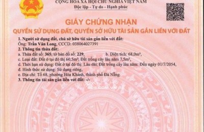 Cần bán lô đất kiệt sau lưng nhà mặt tiền Nguyễn Như Hạnh
